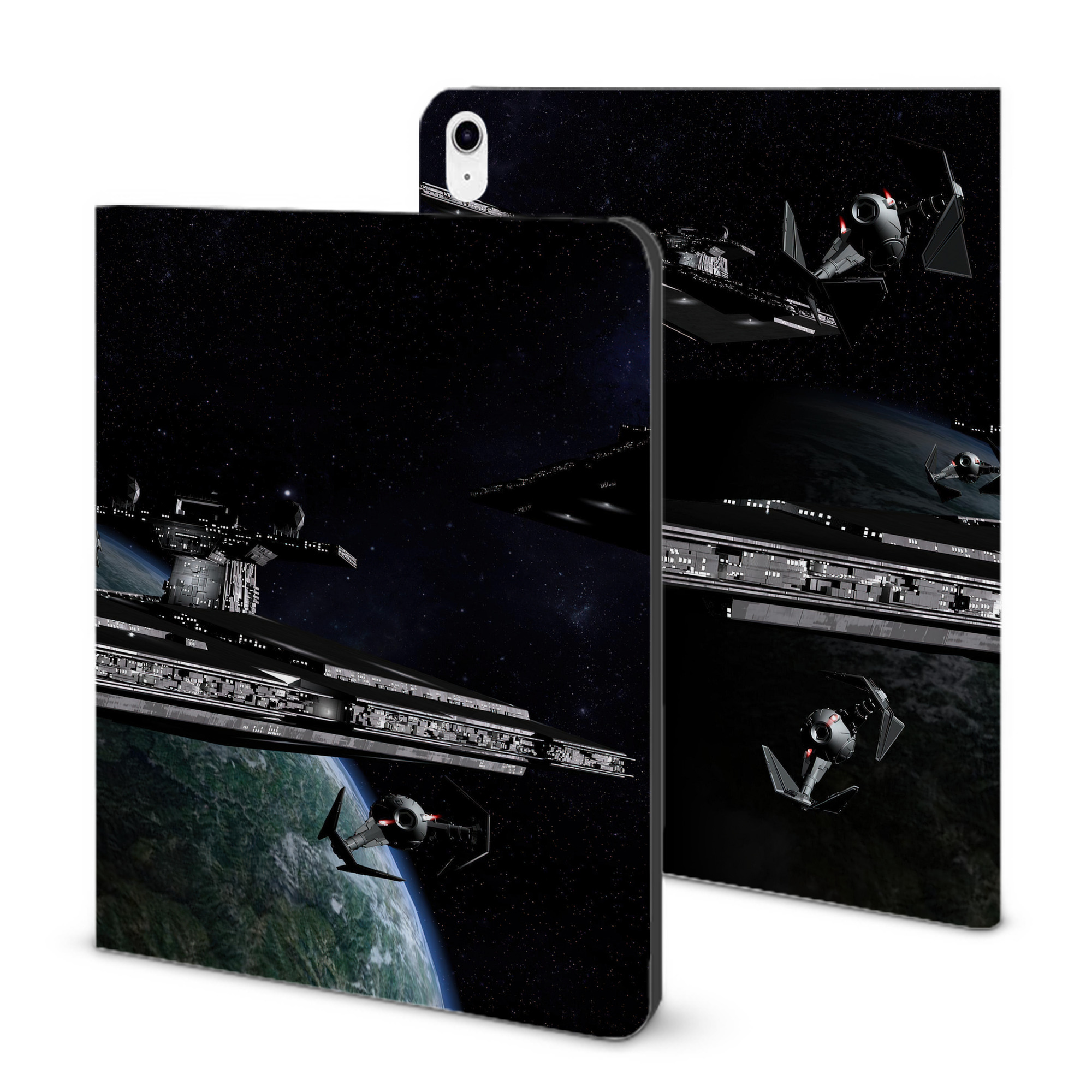（画像用） スター・ウォーズ Star Wars IPad ケース ブック型 PUレザー TPU 耐衝撃 軽量 薄型 ペン収納なし 全面保護 IPad 各モデル対応